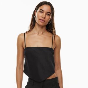 Aritzia black tank scarf tank